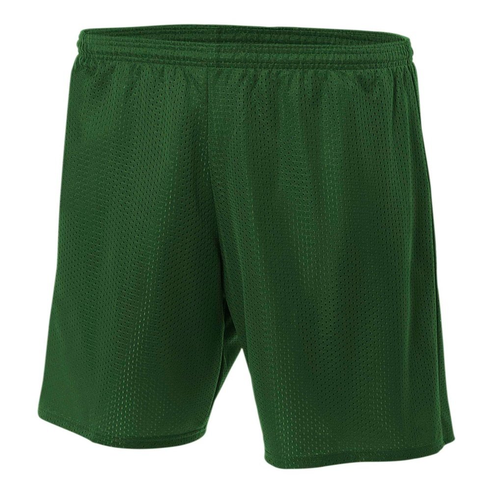 A4 NB5301-FOR Lined Tricot Mesh Shorts, Medium, Forest