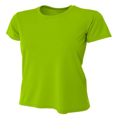 A4 Womens Cooling Performance Crew, Medium, Lime