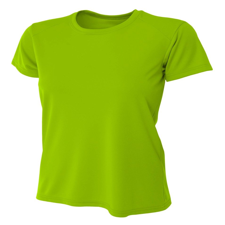 A4 Womens Cooling Performance Crew, Medium, Lime
