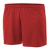 A4 7" Youth Power Mesh Shorts, Scarlet/Red, Small view 1