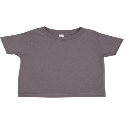 RABBIT SKINS 3321 - Fine Jersey Toddler T-Shirt, Charcoal, 5/6