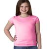 3710 Next Level The Princess Tee (Neon Heather Pink (60/40)) (XS) view 2