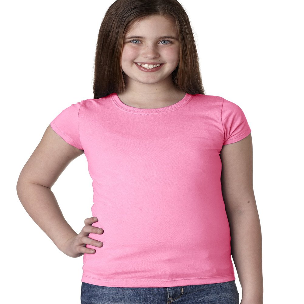 3710 Next Level The Princess Tee (Neon Heather Pink (60/40)) (M)
