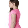 3710 Next Level The Princess Tee (Neon Heather Pink (60/40)) (M) view 3