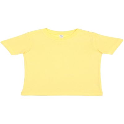 RABBIT SKINS Infant 100% Cotton Jersey Short Sleeve Tee, Butter, 6 Months