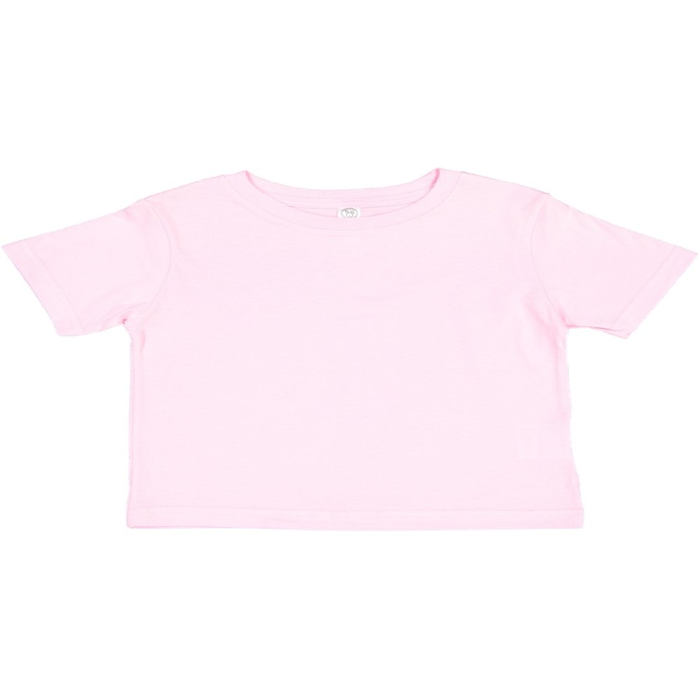 RABBIT SKINS Soft Cotton Toddler T-Shirt Boys Girls | Little Kids Tee| Blank Child Tshirt, Pink, 5/6