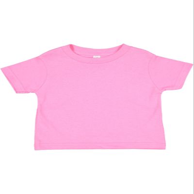 RABBIT SKINS 3321 - Fine Jersey Toddler T-Shirt, Raspberry, 5/6