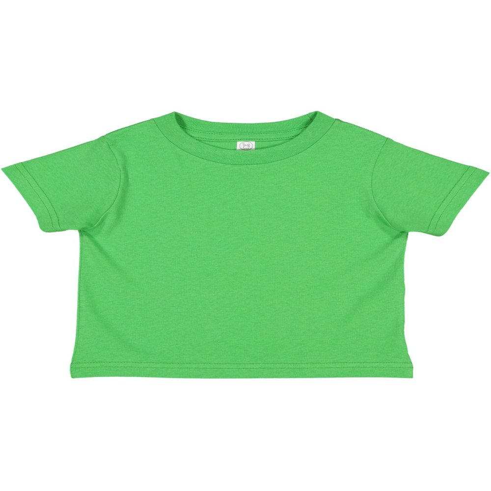 RABBIT SKINS Infant 100% Cotton Jersey Short Sleeve Tee, Apple, 24 Months