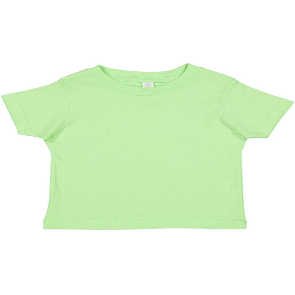 RABBIT SKINS Infant 100% Cotton Jersey Short Sleeve Tee, Key Lime, 18 Months