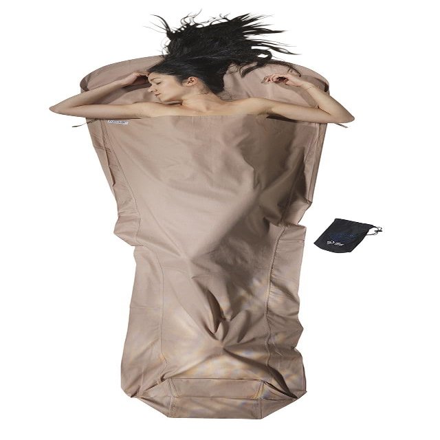Cocoon inlet MummyLiner Organic Cotton brown