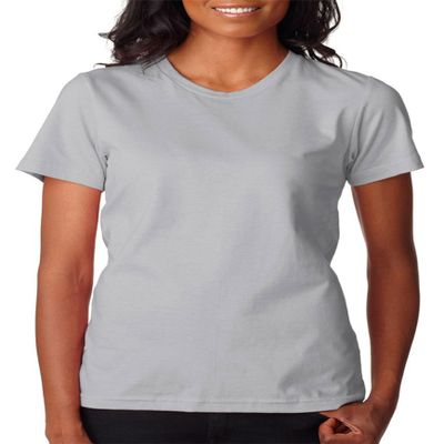 Anvil Women's Ringspun Cotton T-Shirt Silver/Grey XL