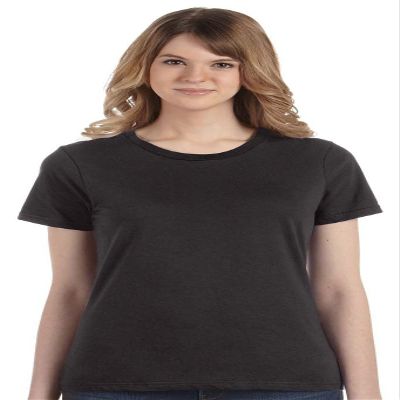 Anvil Ladies 100% Combed Ring Spun Cotton T-Shirt. 880 S Smoke