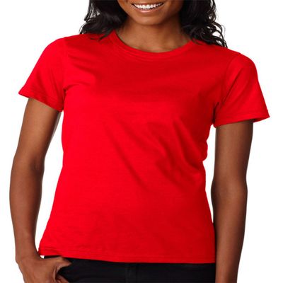 Anvil Ladies 100% Combed Ring Spun Cotton T-Shirt Red