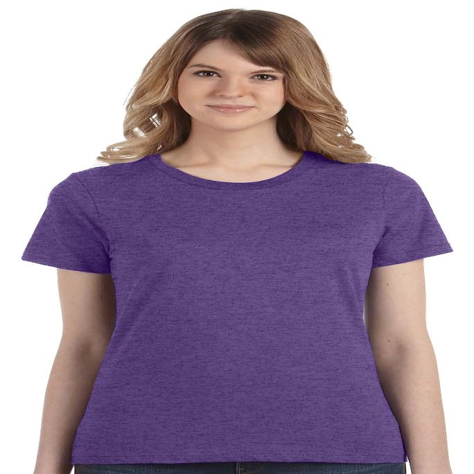 Anvil Ladies' Lightweight T-Shirt L HEATHER PURPLE