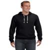 J America Adult Triblend Pullover Fleece Hood L BLACK TRIBLEND view 1