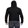 J America Adult Triblend Pullover Fleece Hood L BLACK TRIBLEND view 2