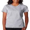 Anvil Ladies 100% Combed Ring Spun Cotton T-Shirt Heather Dark Gray Small view 1
