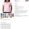 Anvil 880 Ladies Lightweight Tee - Heather Dark Grey, Extra Large view 3