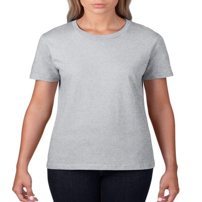 Anvil Ladies 100% Combed Ring Spun Cotton T-Shirt Heather Grey
