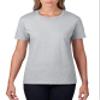 Anvil Ladies 100% Combed Ring Spun Cotton T-Shirt Heather Grey view 1