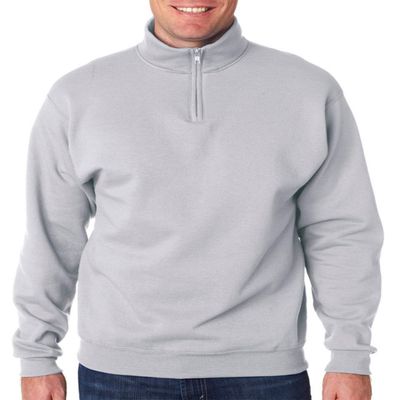 50/50 Blend Quarter-Zip Cadet Collar Sweatshirt by Jerzees