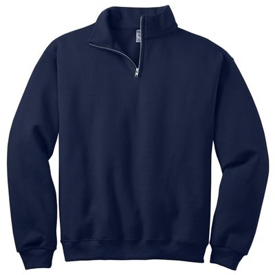 50/50 Blend Quarter-Zip Cadet Collar Sweatshirt by Jerzees