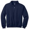50/50 Blend Quarter-Zip Cadet Collar Sweatshirt by Jerzees