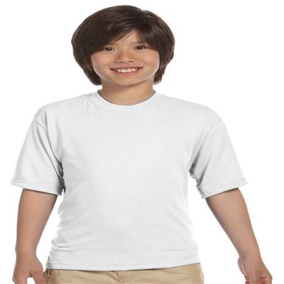 JERZEES Dri-Power Sport Youth Short Sleeve T-Shirt L White