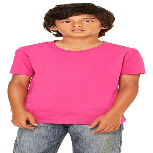 Bella + Canvas Youth Jersey Short-Sleeve T-Shirt M BERRY