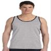 Bella + Canvas Unisex Jersey Tank XS ATHLETC HTR/ BLK view 1