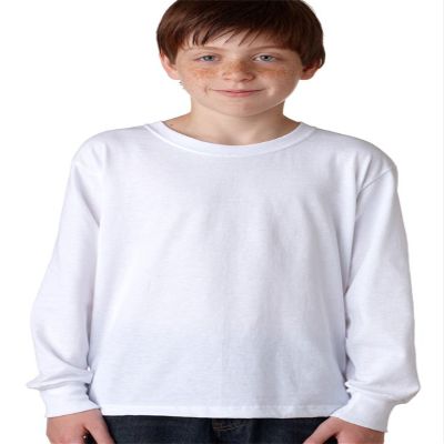 Jerzees Youth 5.6 oz. DRI-POWER ACTIVE Long-Sleeve T-Shirt XL WHITE