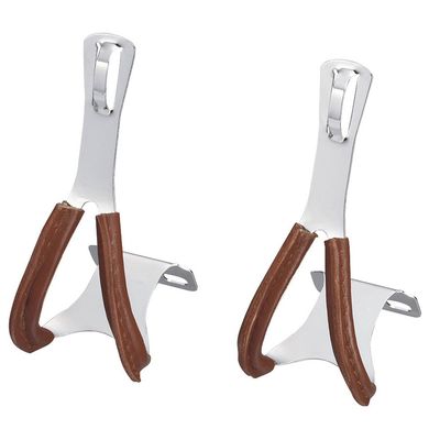 WELLGO Toe Clip Steel L Leather BW