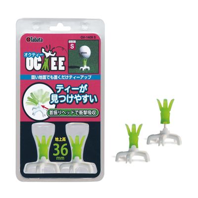 Tabata GV1409 Golf Tee, Put Tee, Place Tee, Octi S, 1.4 inches (36 mm), Green