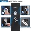BARSKA Quick and Easy Large Access Biometric Rifles, Firearms and Long Guns Safe for Home, Removable Shelves, Optional Silent Mode, 5.52 Cubic Feet, Up to 10 Rifles without any accessories view 2