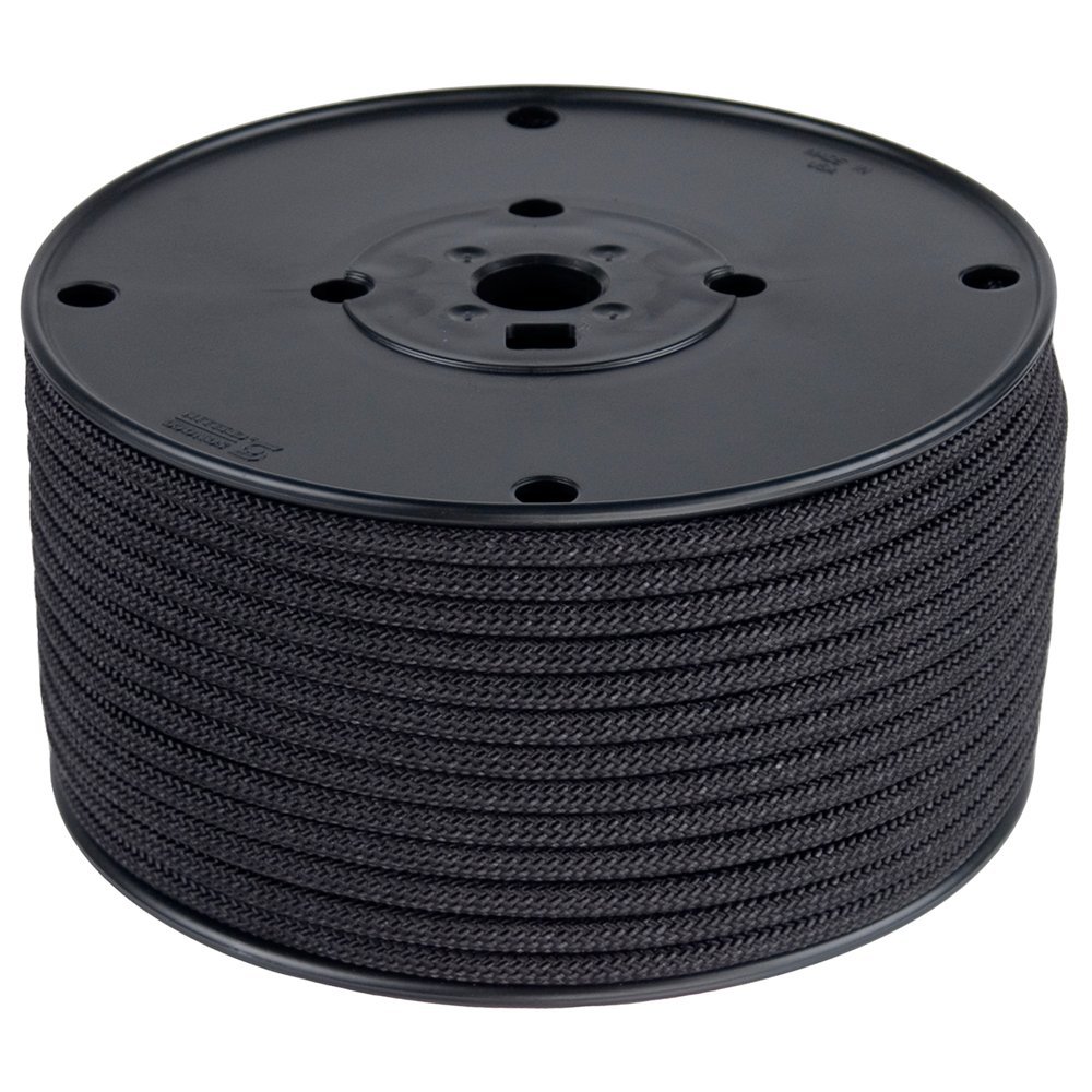 Bluewater Titan Cord with Dyneema 5mm - Solid Black 25m