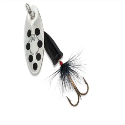 Blue Fox Vibrax Bullet Fly Tackle, Silver/Black, 2,VBF2253