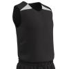 Champro Unisex-Youth Pro Plus Reversible Basketball Jersey, Black, White, Youth X-Large view 1