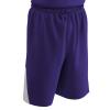 Champro Unisex-Youth Pro Plus Reversible Basketball Shorts, Purple, White, Youth X-Large view 1