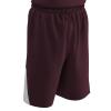 CHAMPRO Dri Gear Pro Plus Reversible Polyester Basketball Short, Youth Medium, Maroon, White view 1