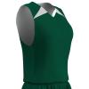 Champro Women's Standard Pro-Plus Reversible Basketball Jersey, Forest Green, White, Medium