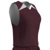 Champro Women's Dri Gear Pro Plus Polyester Reversible Basketball Jersey, Women's Medium, Maroon, White view 1