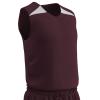 Champro Men's Dri Gear Pro Plus Polyester Reversible Basketball Jersey, Adult Large, Maroon, White view 1