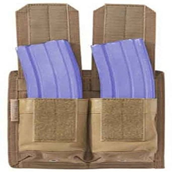 Blackhawk 52HB00CT Hook Backed M16 Mag Pouch with 2 Holds, Coyote Tan