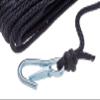 Attwood 11742-7 3/8-Inch x 50-Feet Solid Braid MFP Anchor Line, Black, Spring Hook, 3/8-Inch Diameter, 50 Feet Long, Kink-Resistant view 4