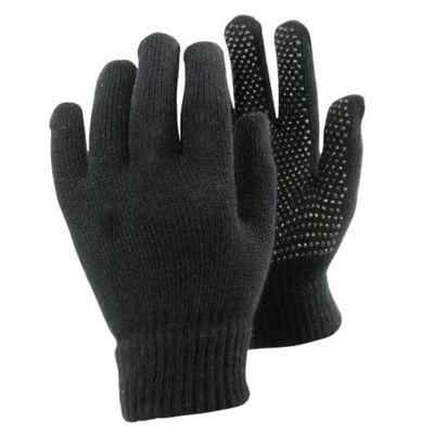 Magic Gloves Equestrian Adults with Palm Grip Colours: Black, Purple, Baby Pink (Black)