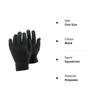 Magic Gloves Equestrian Adults with Palm Grip Colours: Black, Purple, Baby Pink (Black) view 3