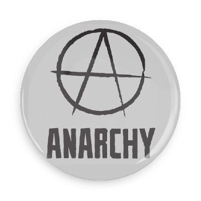 Funny Buttons; Gothic Rebel Anarchy 1.5 Inch Pin Back Button