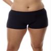 Underworks Women's Microfiber Boxers Bloomers Boyleg Panties Large Black view 1