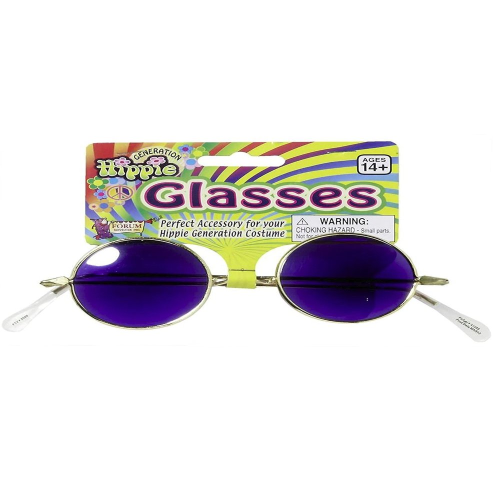 Blue Tinted Hippie Glasses