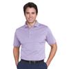 Monterey Club Men's Jacquard Texture Solid Polo Shirt #1067 (Lavender, Small) view 1